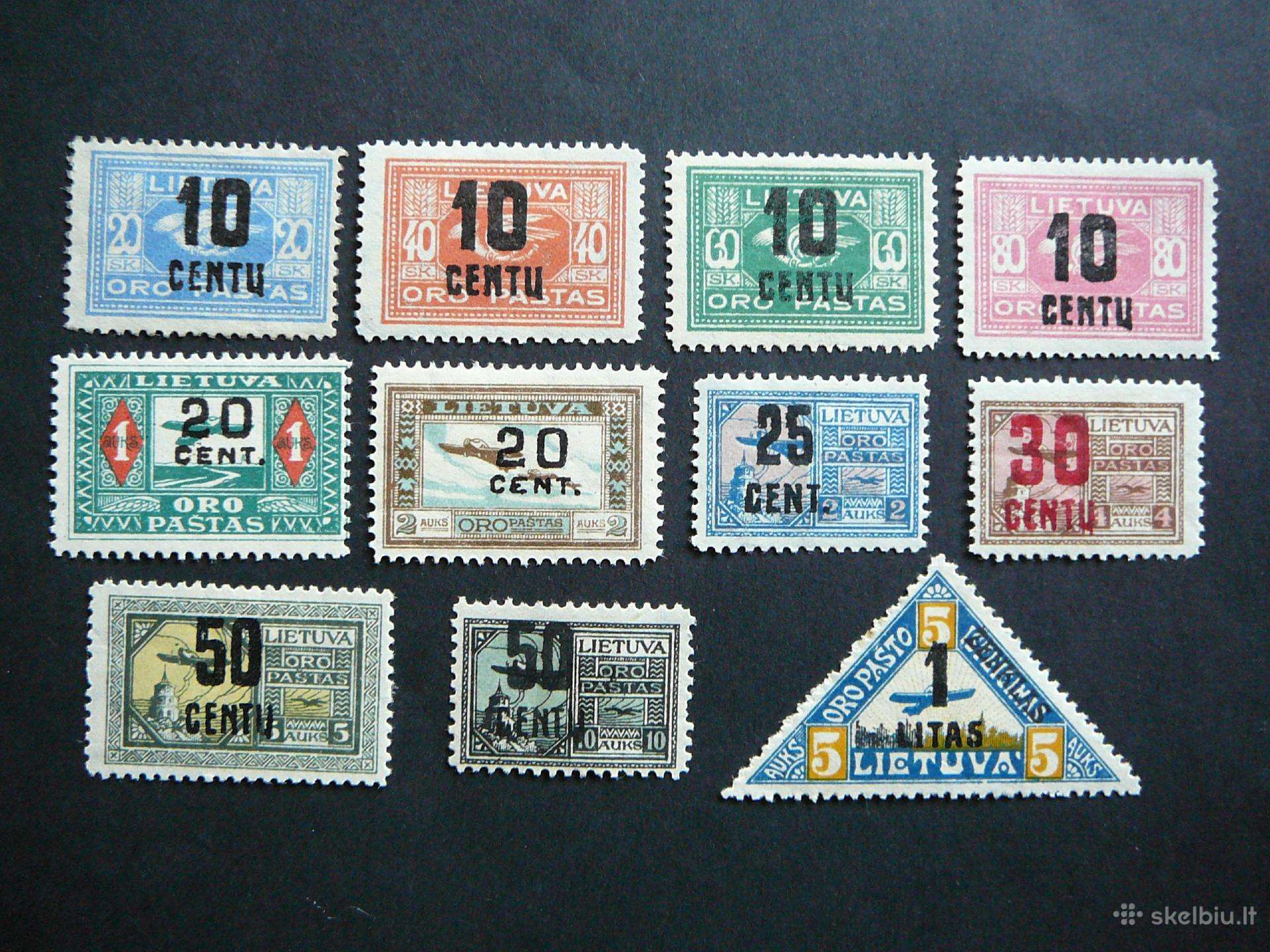 Lietuva 1922 Oro pastas svarus lit176sp