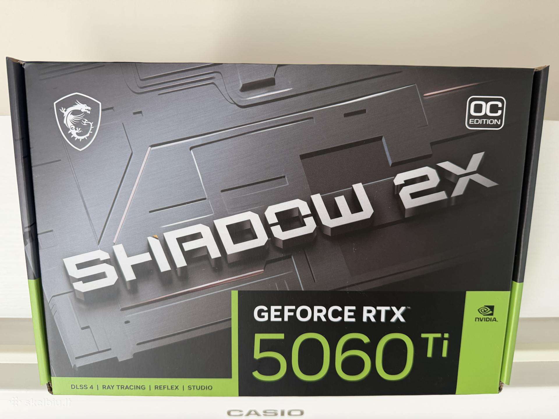 Nauja Msi Geforce Rtx 5060 Ti Shadow 2x Oc Plus 16