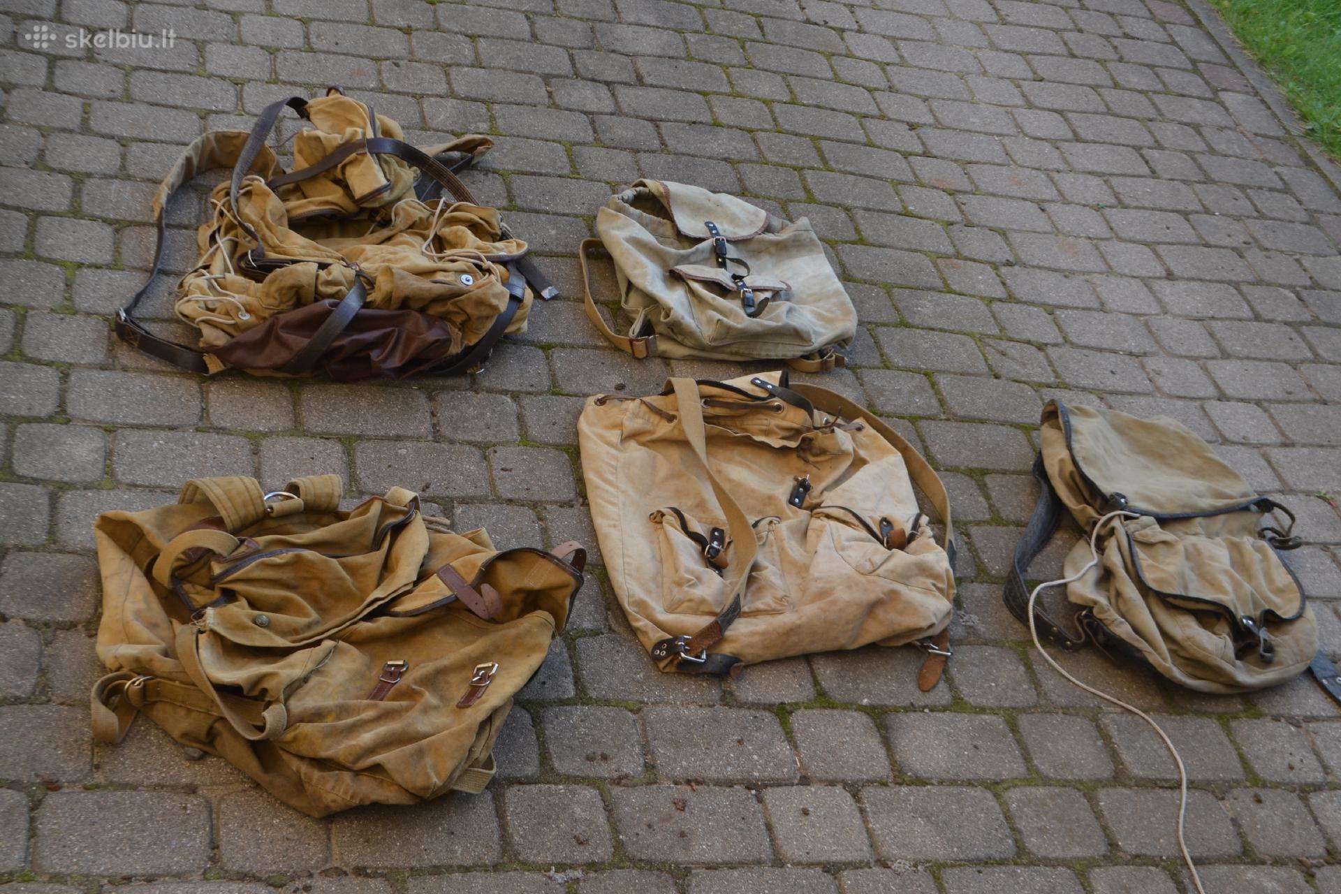 Kariskos ir medziotoju kuprines