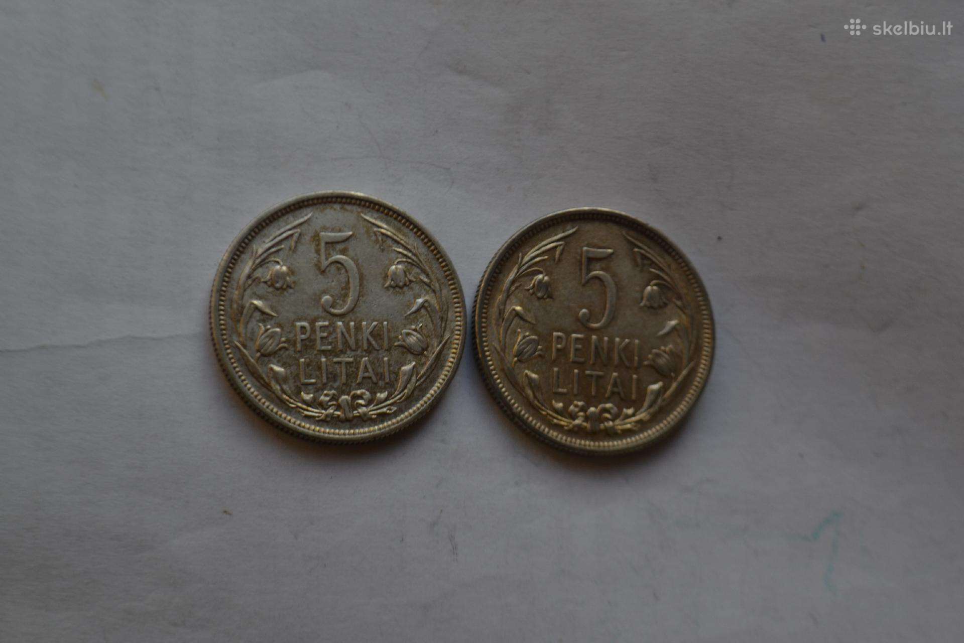 5 Litai 1925 m.tulpes
