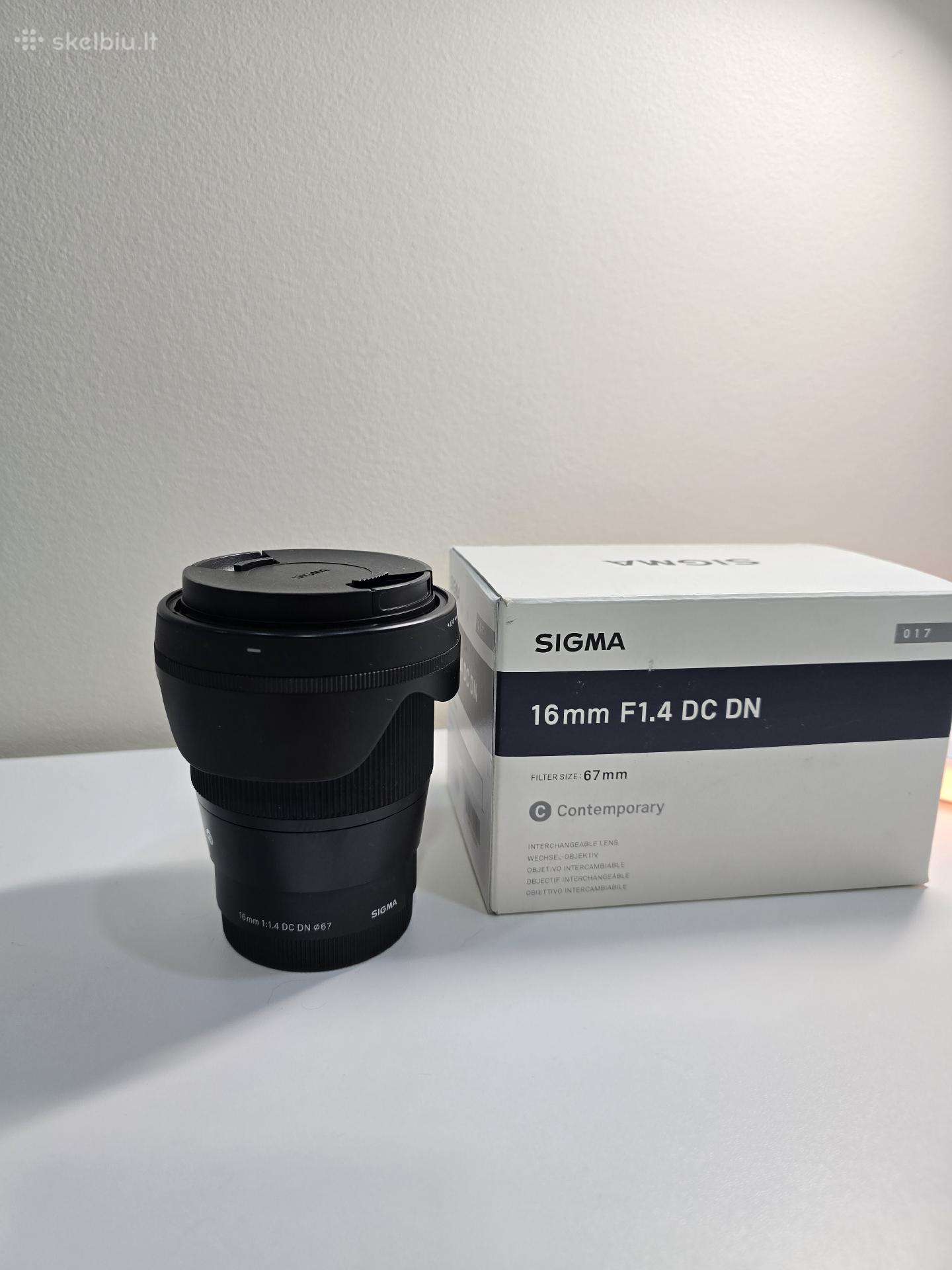 Sigma 16mm F 1.4 Sony E- mount