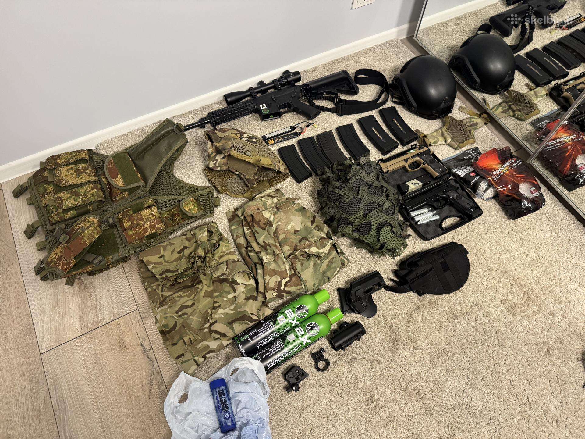 Airsoft komplektas Airsoft setas m4 bereta
