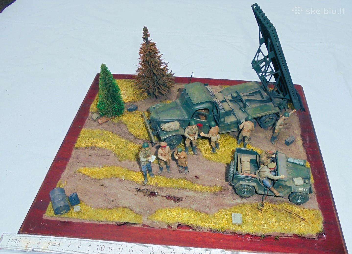 Diorama 1:35 modeliuku antras pasaulinis karas