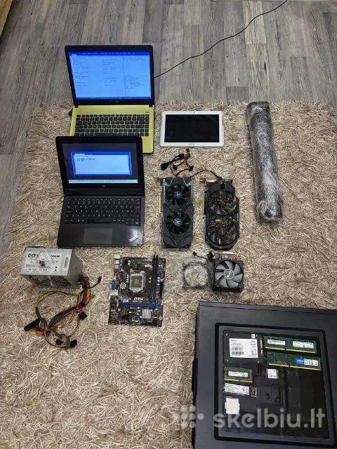 Pc dalys, Gtx 760, HD 7970, i5-4670k, H87m-e33, Ss
