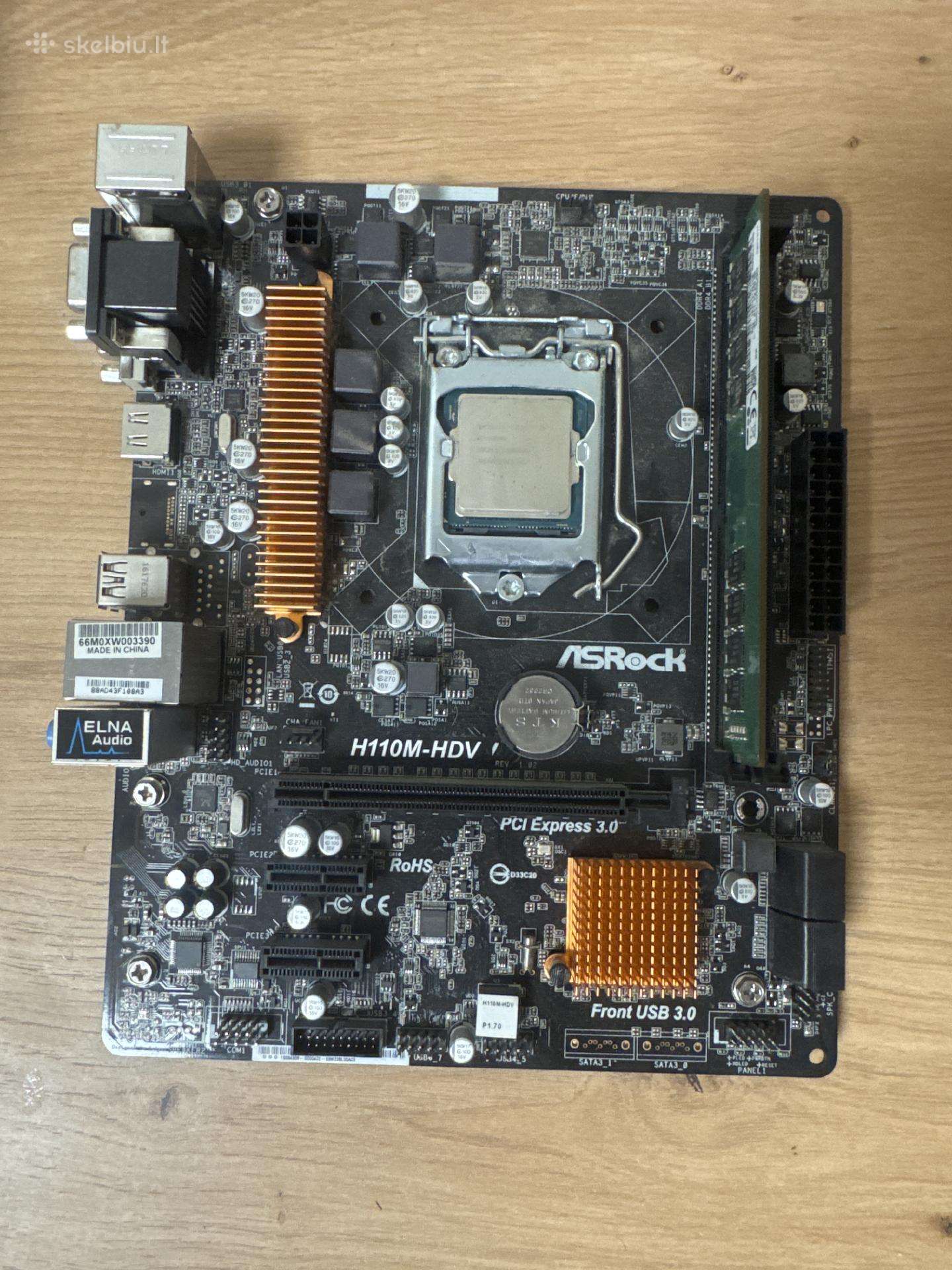 Asrock H110m-hdv+ Intel Core i5-6600+8gb RAM