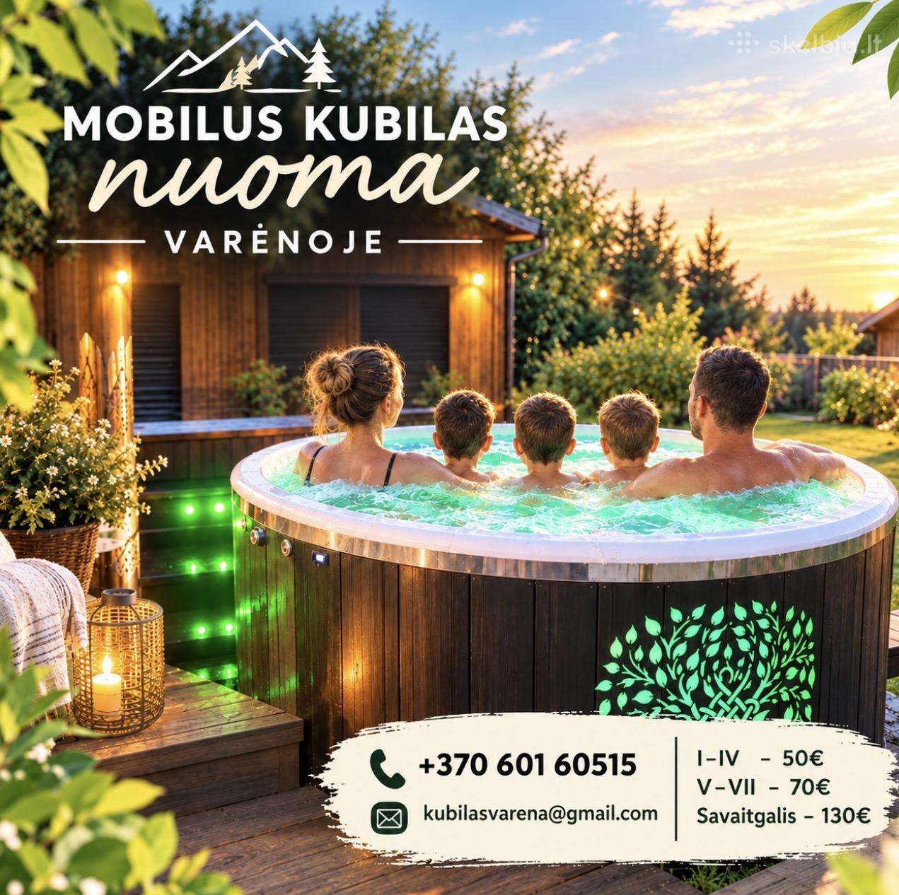Mobilaus kubilo nuoma