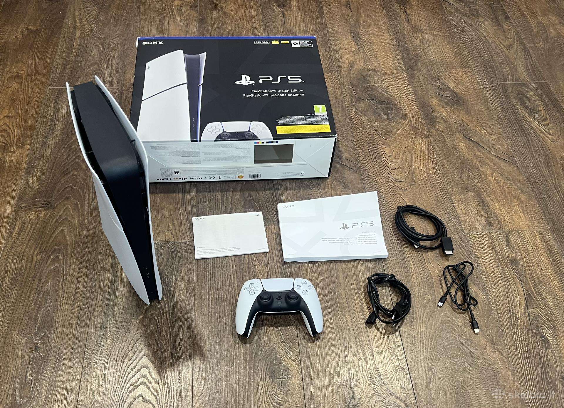 Playstation 5 Slim Digital,kaip Naujas,garantija