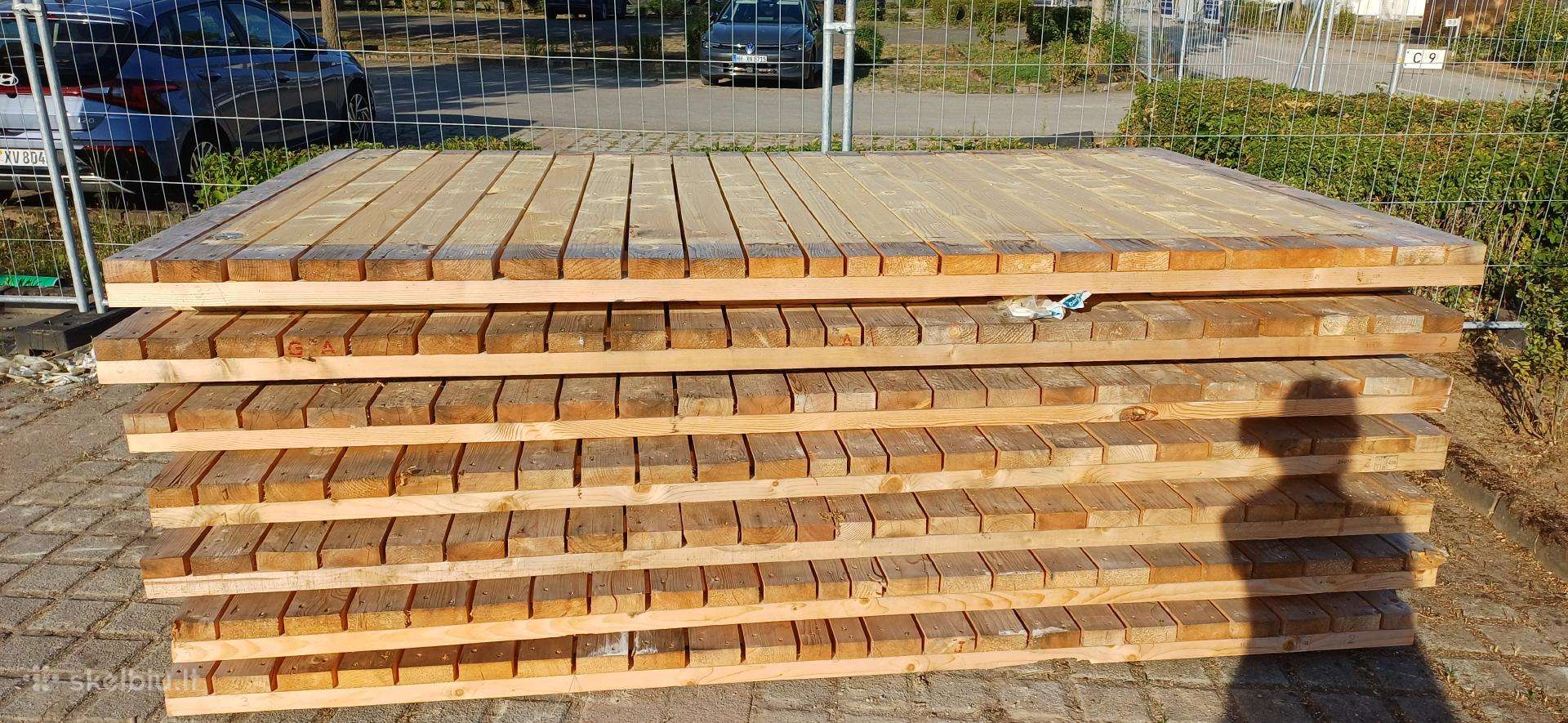 Nestandatines paletes 3x1,8m 16cm auksti 5cm lent