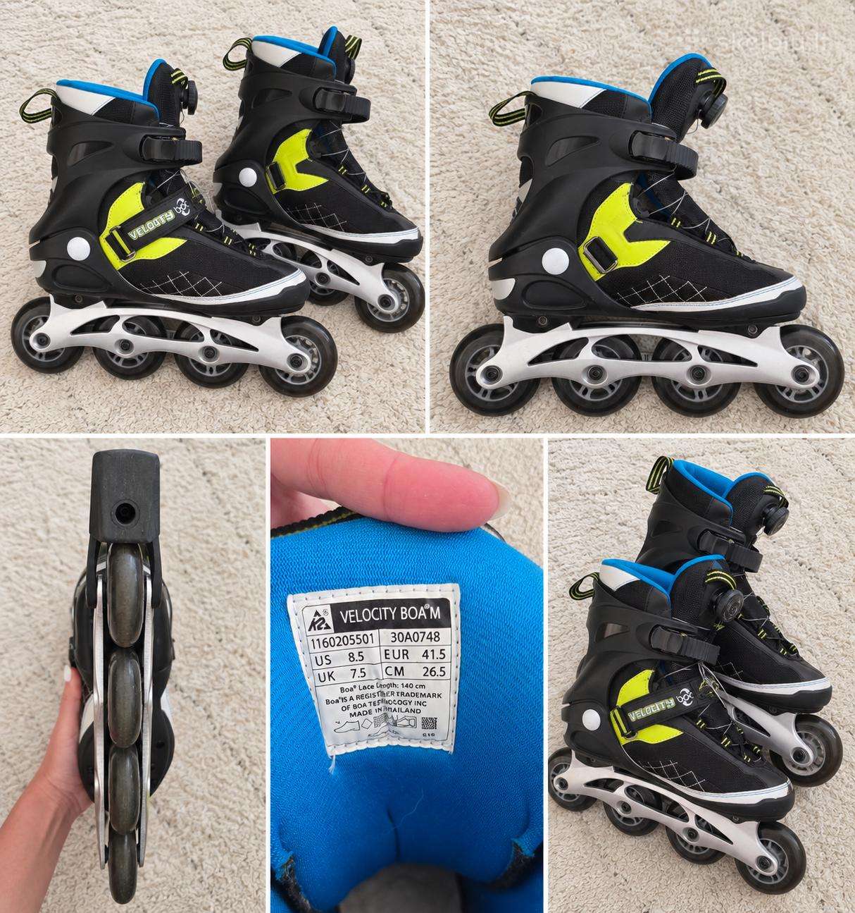 Riedučiai K2 velocity boa
