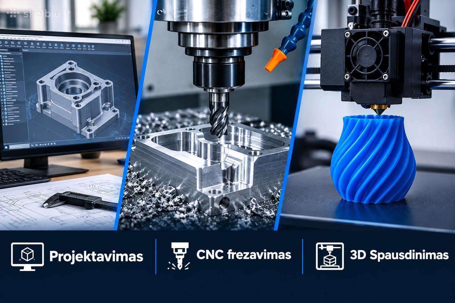 CNC frezavimas, 3D spausdinimas