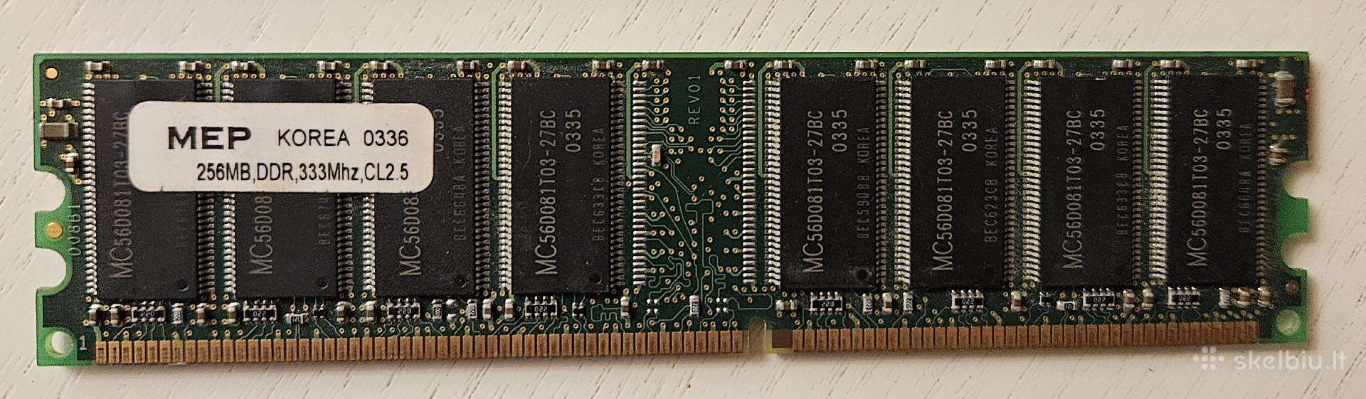 RAM Ddr 333mhz. 256mb, Mep