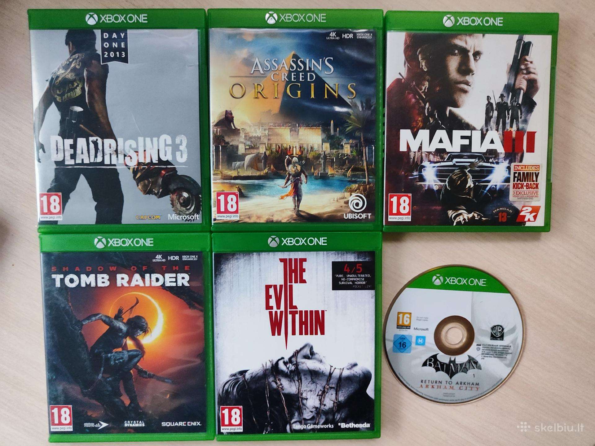 Xbox One žaidimai po 10€. Pirk du, 3 gausi dovanų.