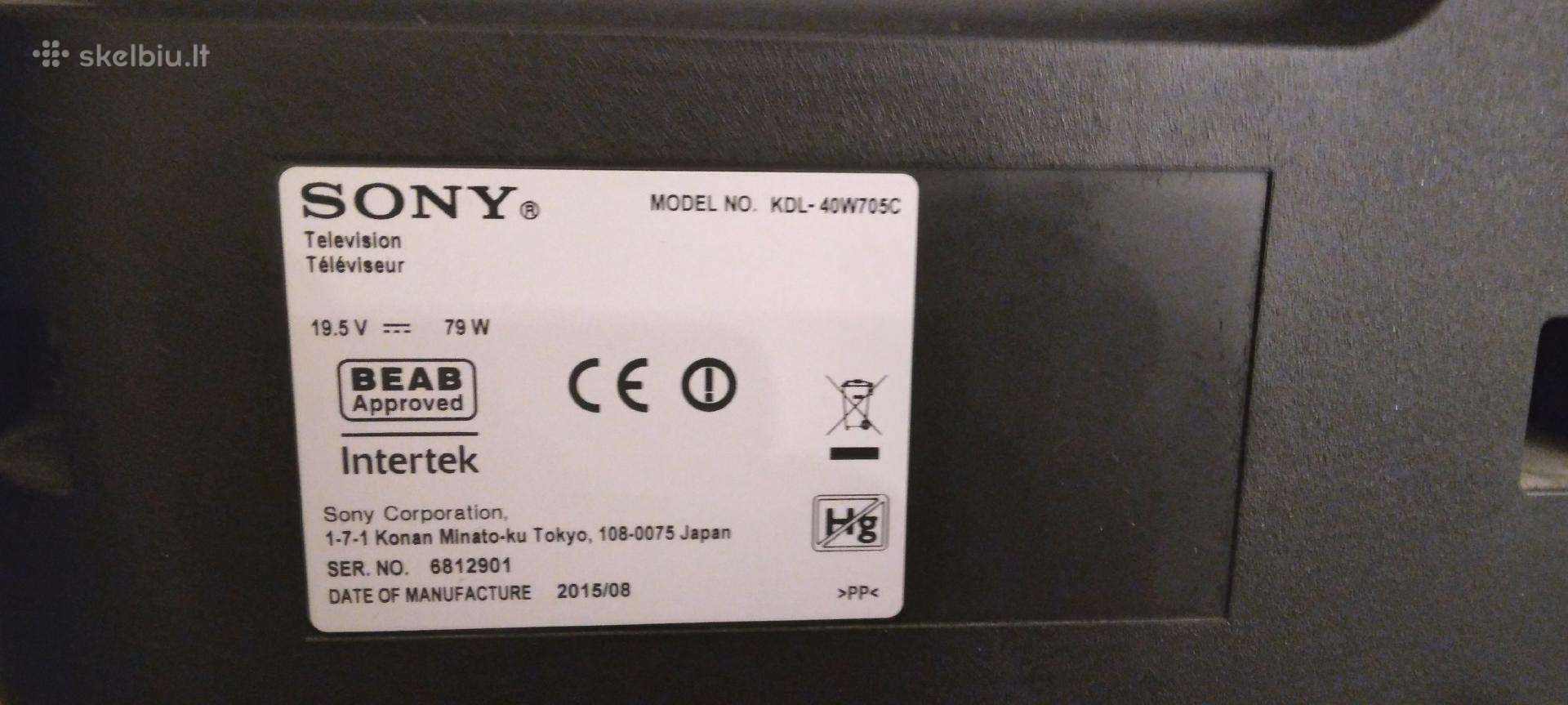 Sony televizorius
