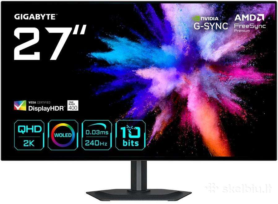 Monitorius Gigabyte Go27q24g, 27" Qhd Oled Hdr