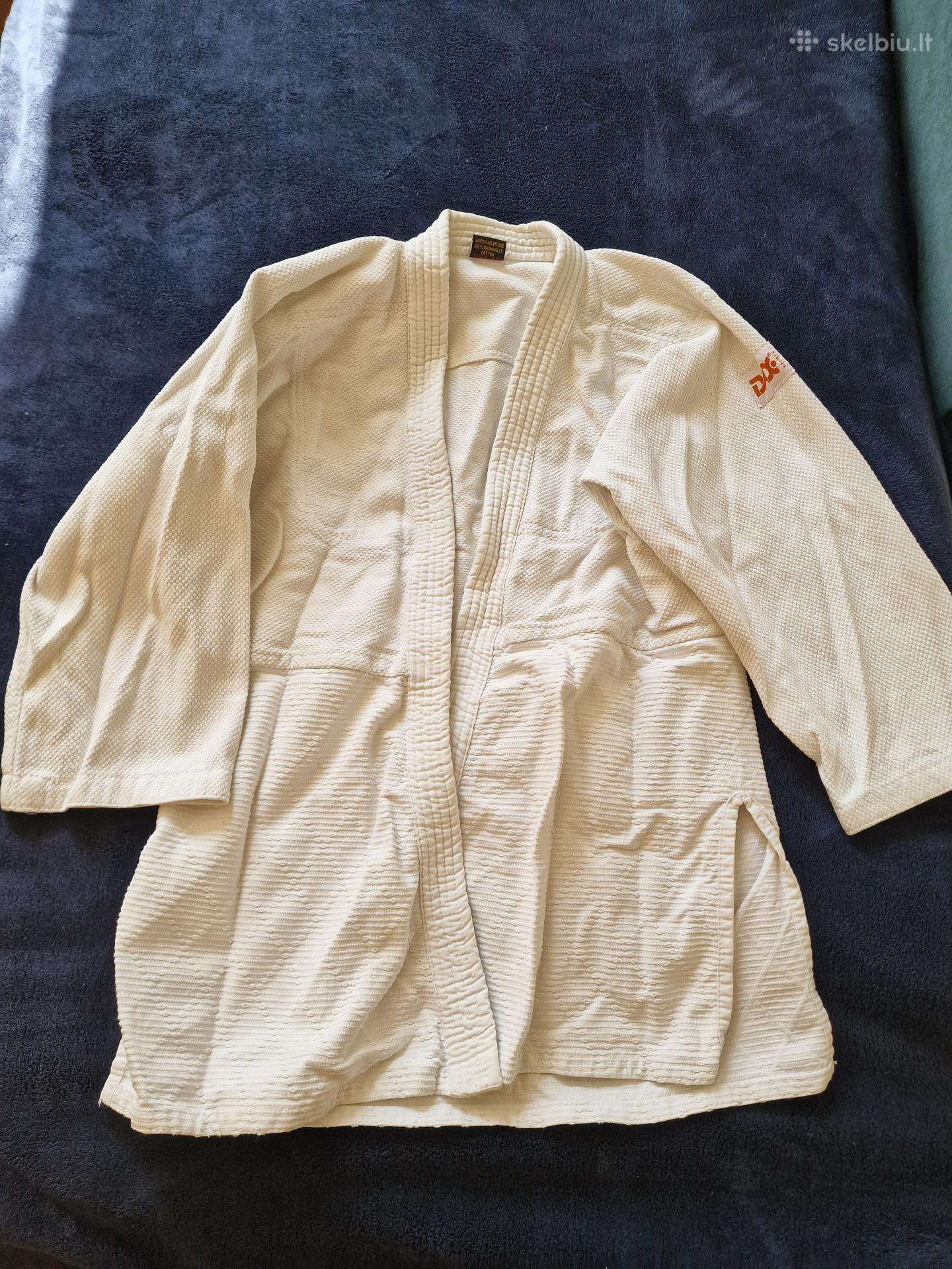 Dziudo kimono 150 cm ūgiui su kelnėm ir 2 diržais
