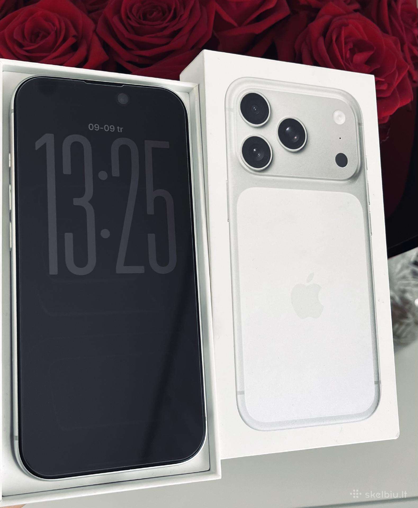 Parduodamas iPhone 17 Pro 256gb Silver.