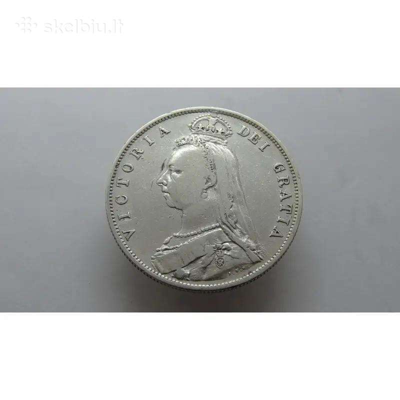 1888 Anglija 1/2 Crown sidabras 925