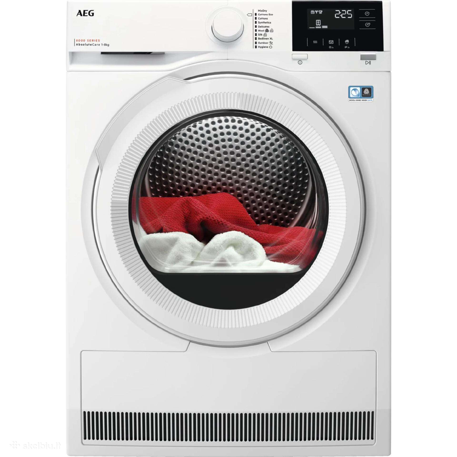 Džiovyklė Aeg 8000 serija „absolutecare®“ Ecoline