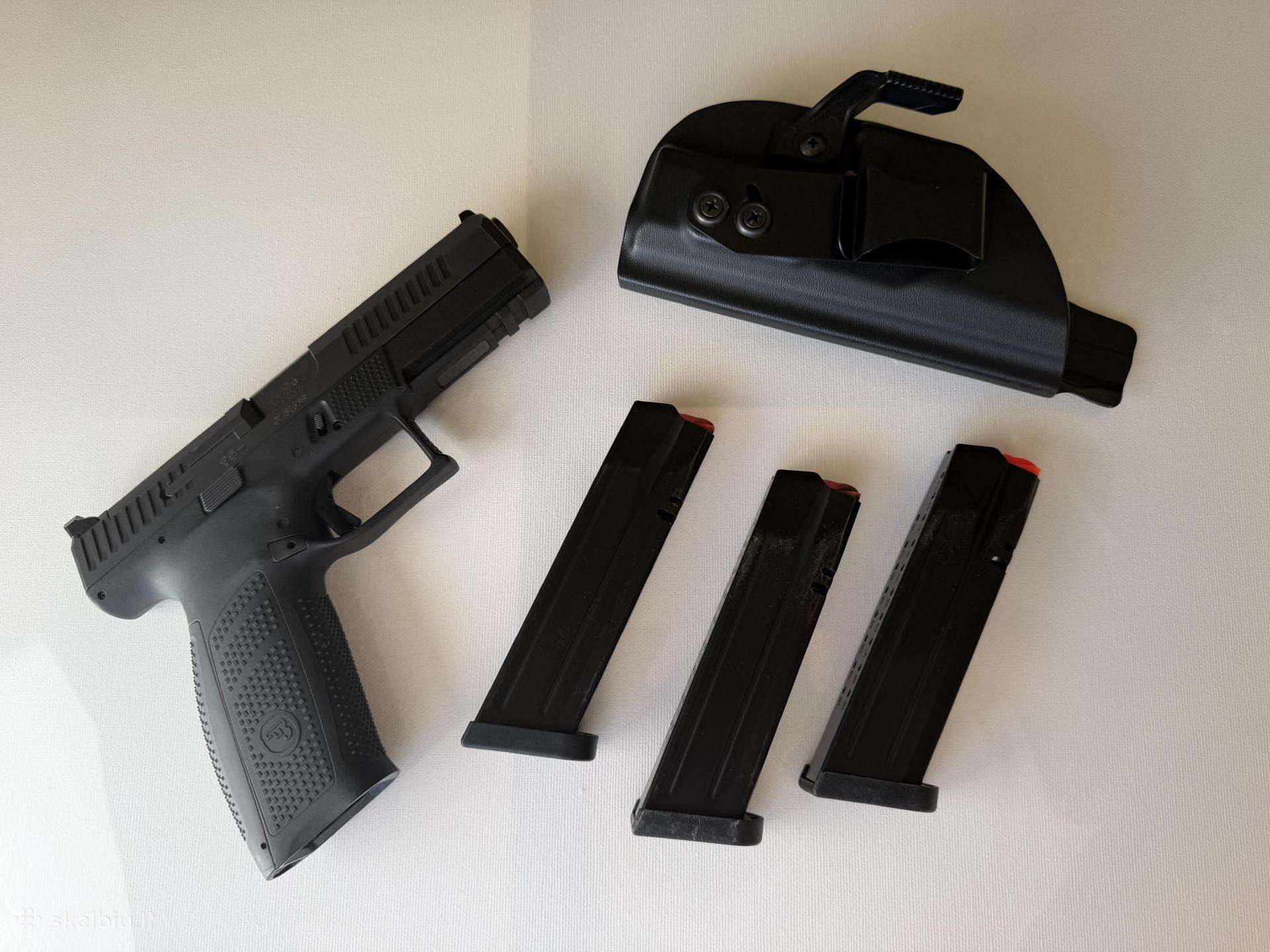 Pistoletas Cz P-10 F Or, 9x19 + Iwb deklas + Dpm
