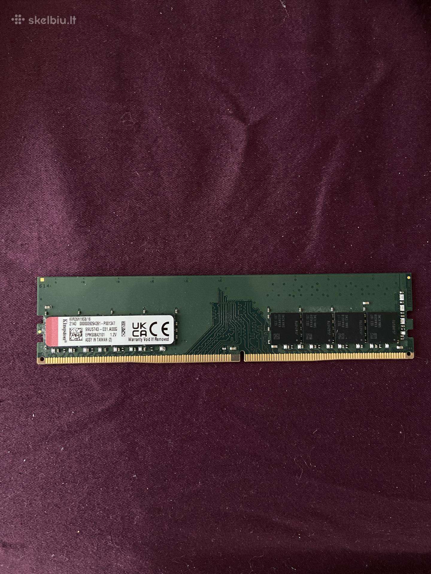 16 GB ddr4 kingston