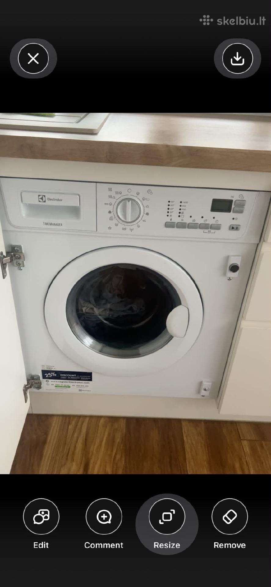 Montuojama skalbyklė-džiovyklė Electrolux Ewx14741