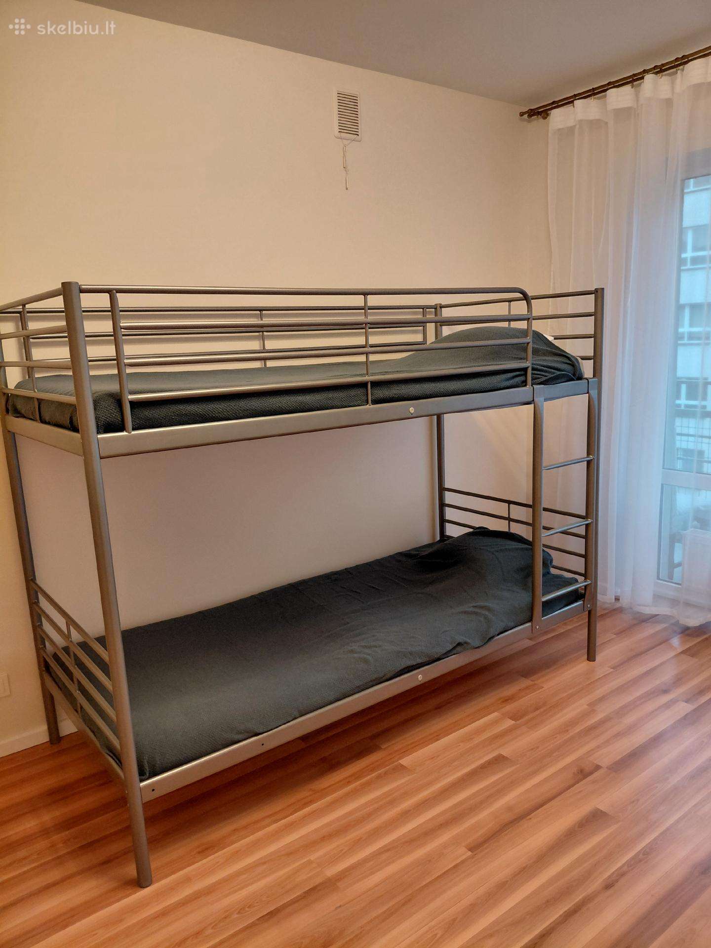 Ikea dviaukštė metalinė lova