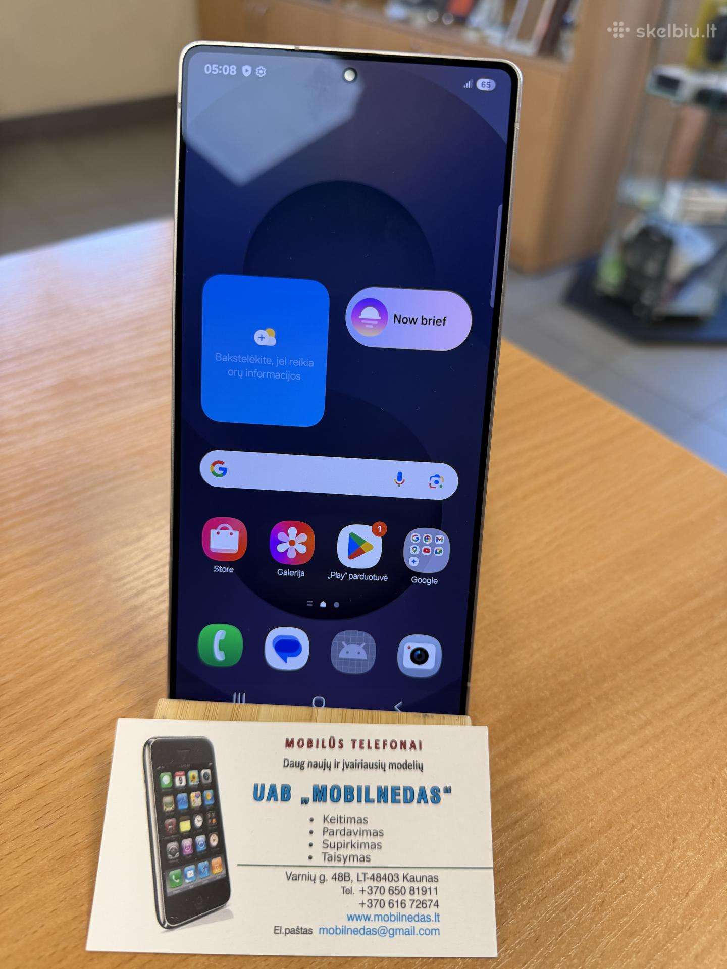 Samsung s25 Ultra Sky Blue 256gb Kaina 650eur