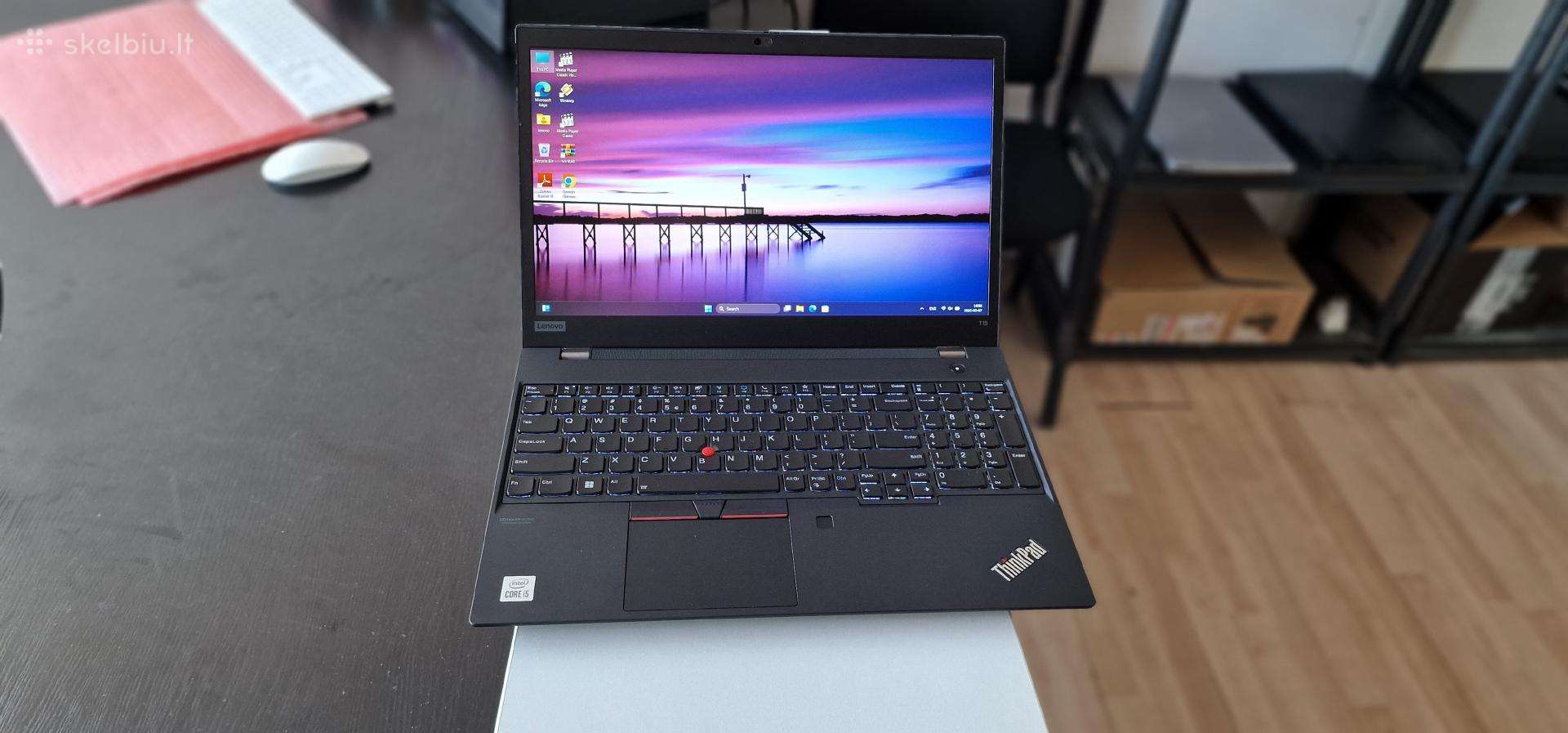 Lenovo T15 Gen1, i5-10210, 16gb, Stovis 10, Us kla