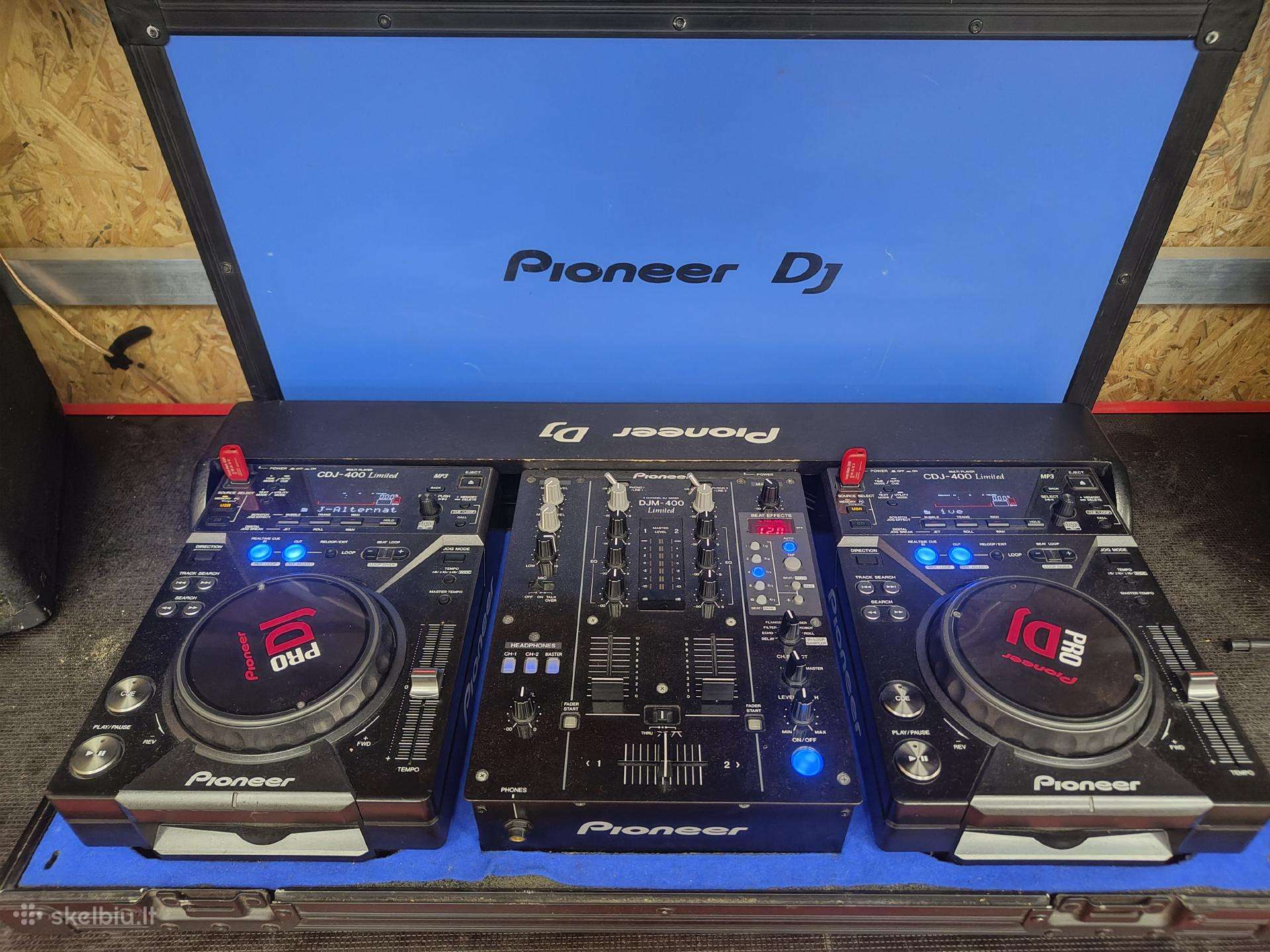 Pioneer 2x Cdj-400 / Djm-400 Limited Edition Blue