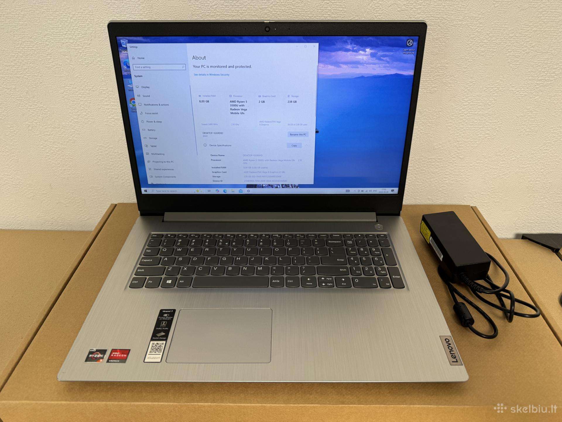 Lenovo Ideapad 3-17 dideliu ekranu 17,3"