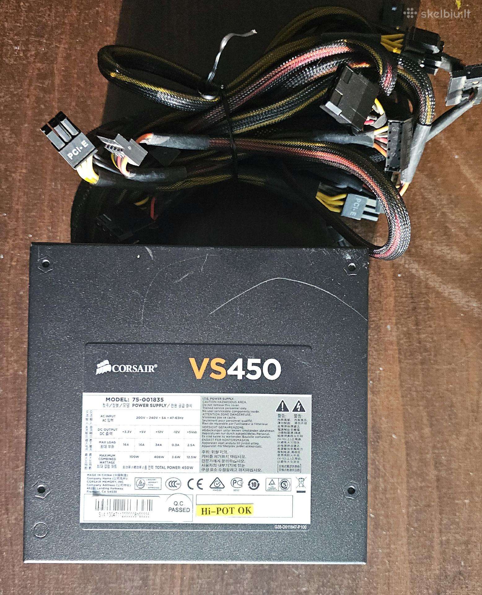 Maitinimo šaltinis Corsair Vs450