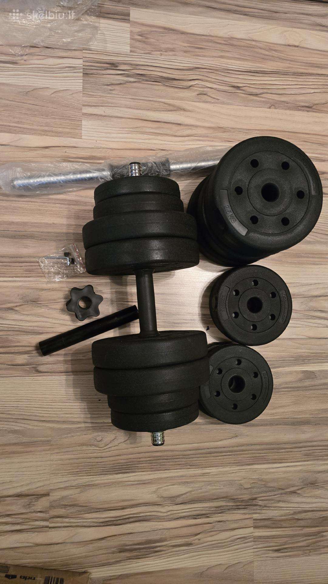 Hantelių rinkinys 2in1, 30 kg (Songmics