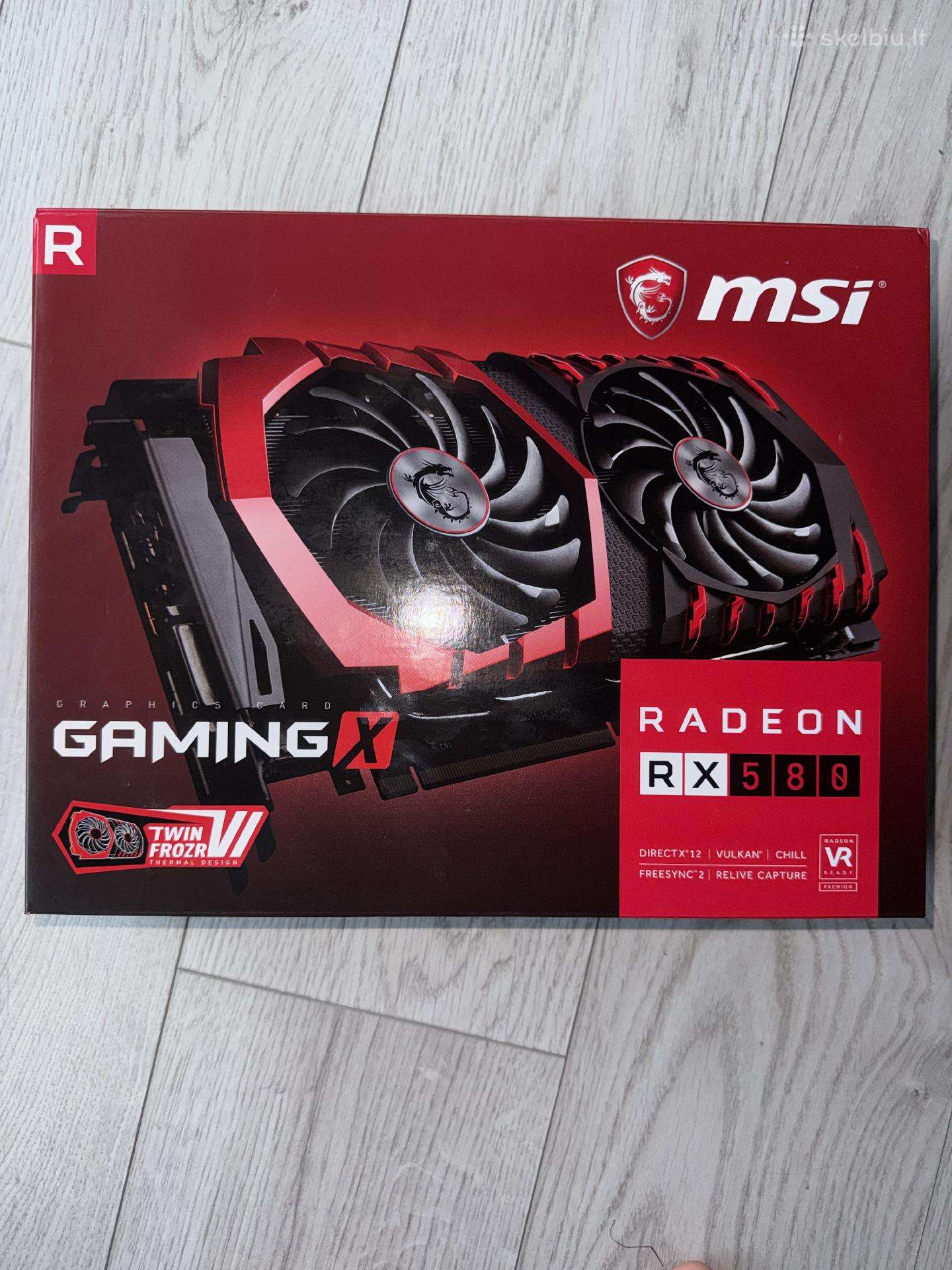 Msi vaizdo plokštė Radeon Rx580