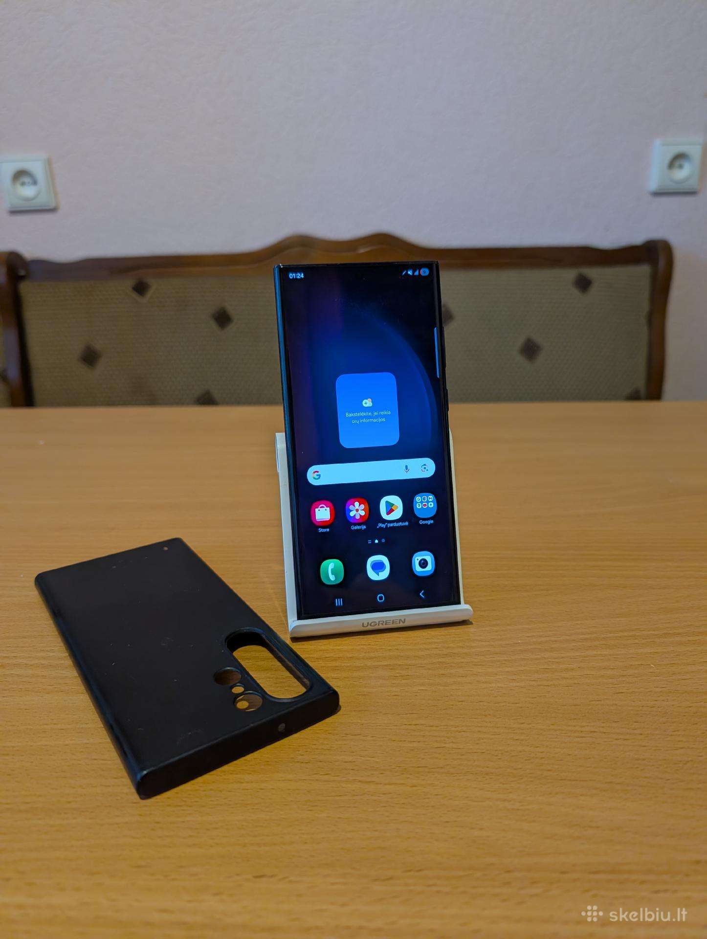 Samsung S23 ultra, 256gb, juodos spalvos
