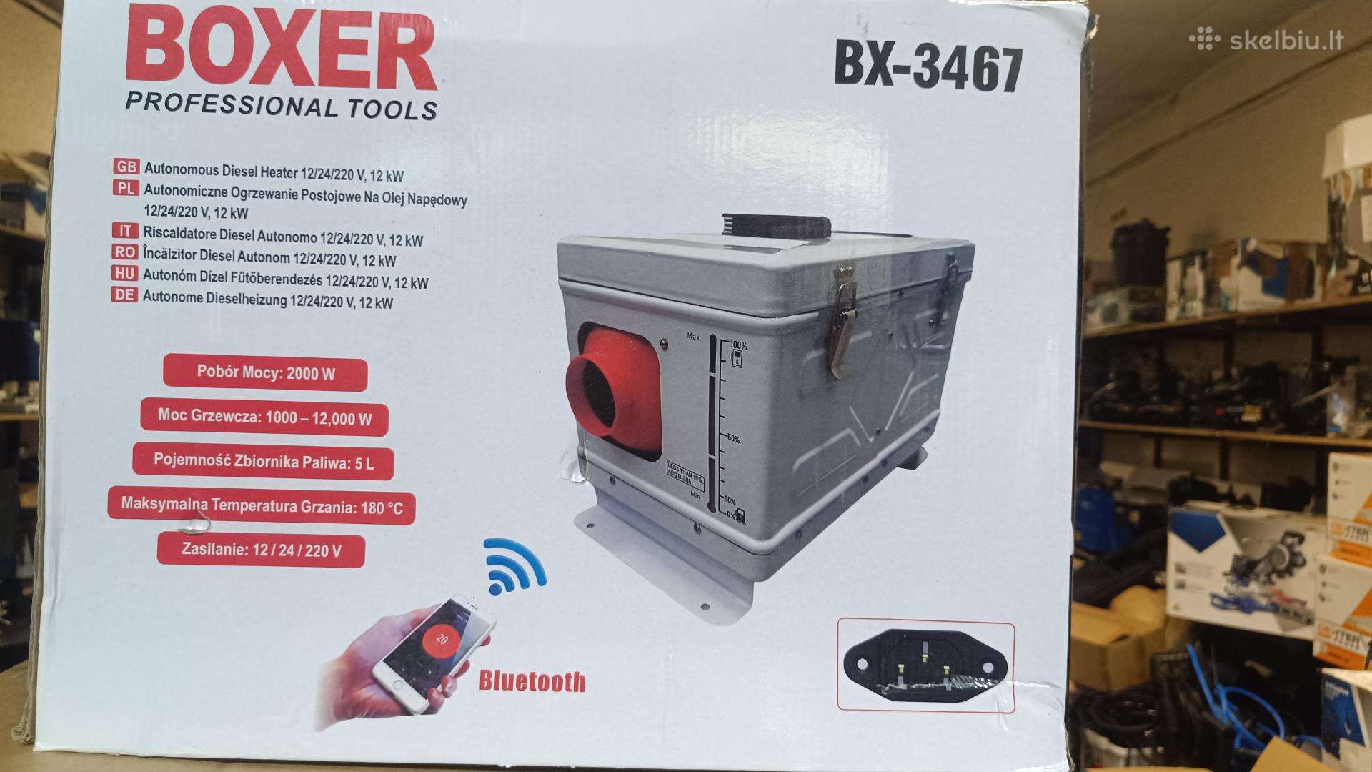 Dyzelinis autonominis šildytuvas 12kw Boxer.