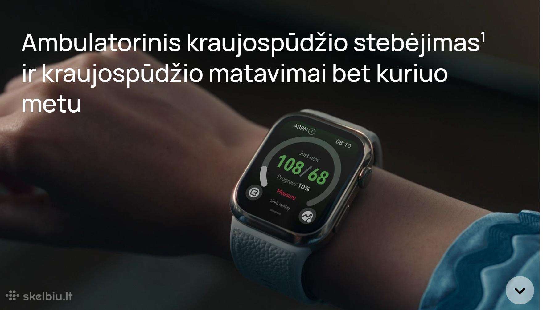 Huawei watch D2 matuok kraujospūdį visur ir visada