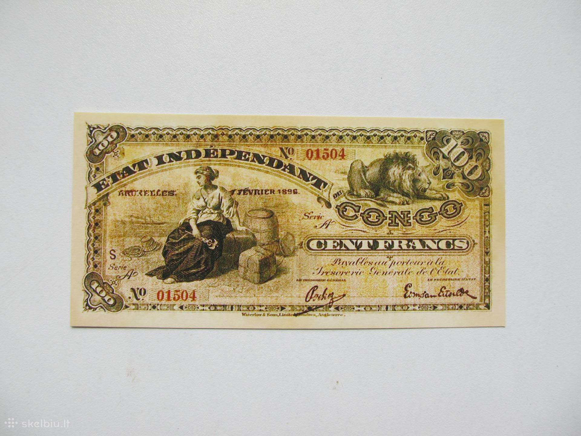100 franku , Kongas , 1896