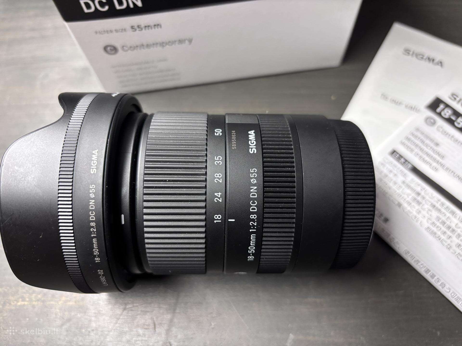 Parduodu Sigma 18–50mm F2.8 Dc Dn C Sony E Mount