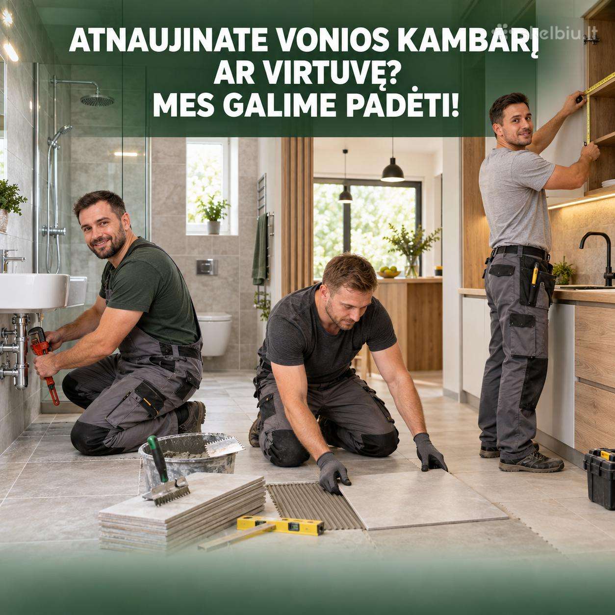 Vidaus apdailos ir remonto darbai