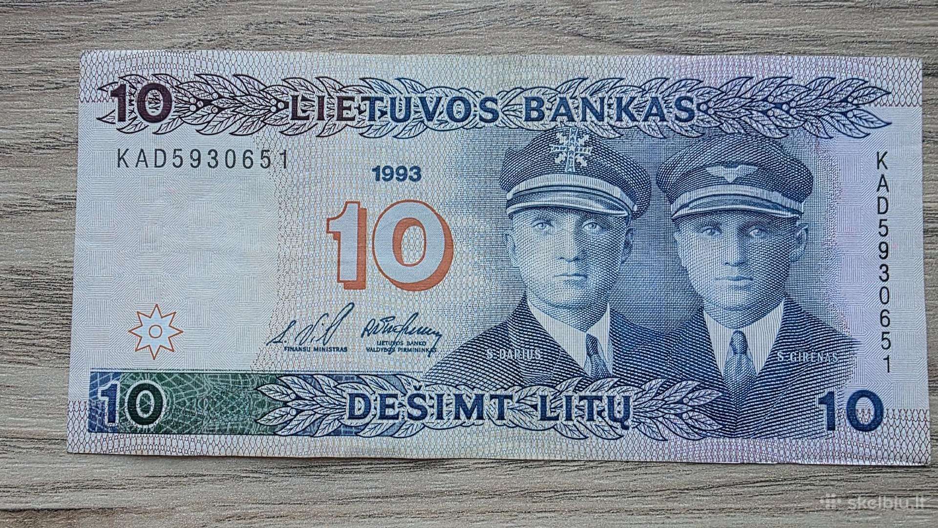 1993 metų 10 litų