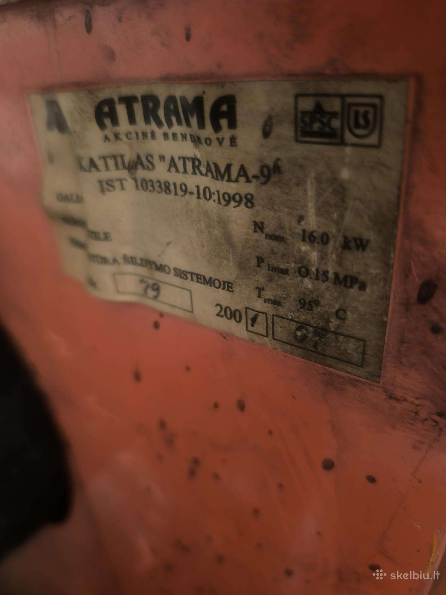 Kieto kuro katilas Atrama