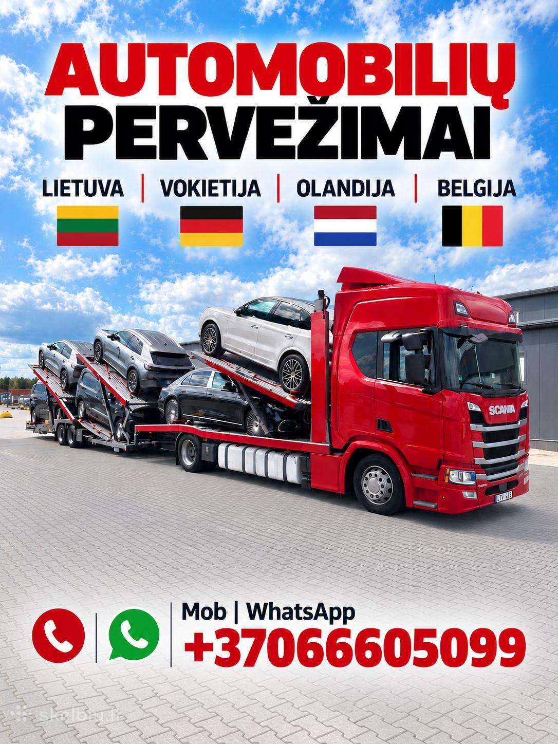 Autovežio paslaugos Tralo paslaugos Pervežimas