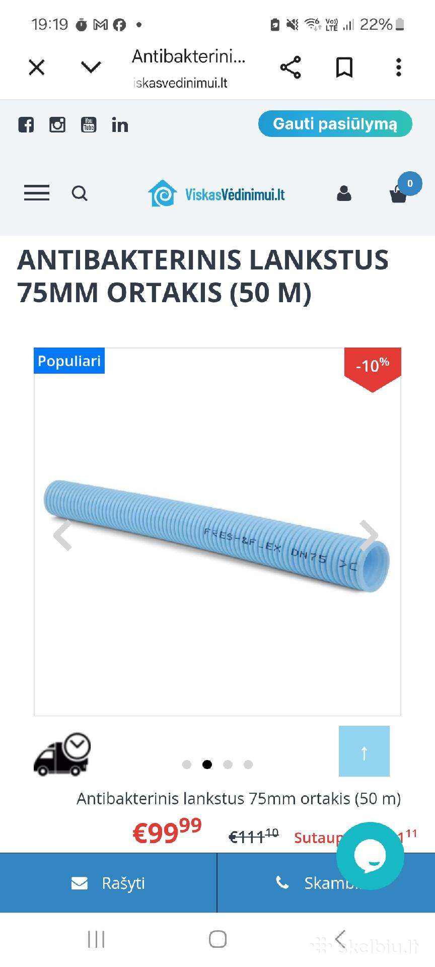 Rekuperatoriaus ortakis,vėdinimo ortakis