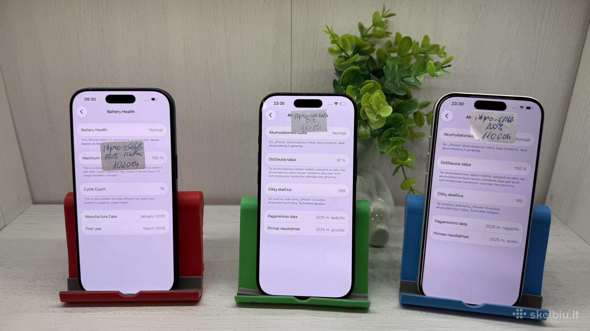 17 pro 256 -512gb ekspoziciniai su garantija!