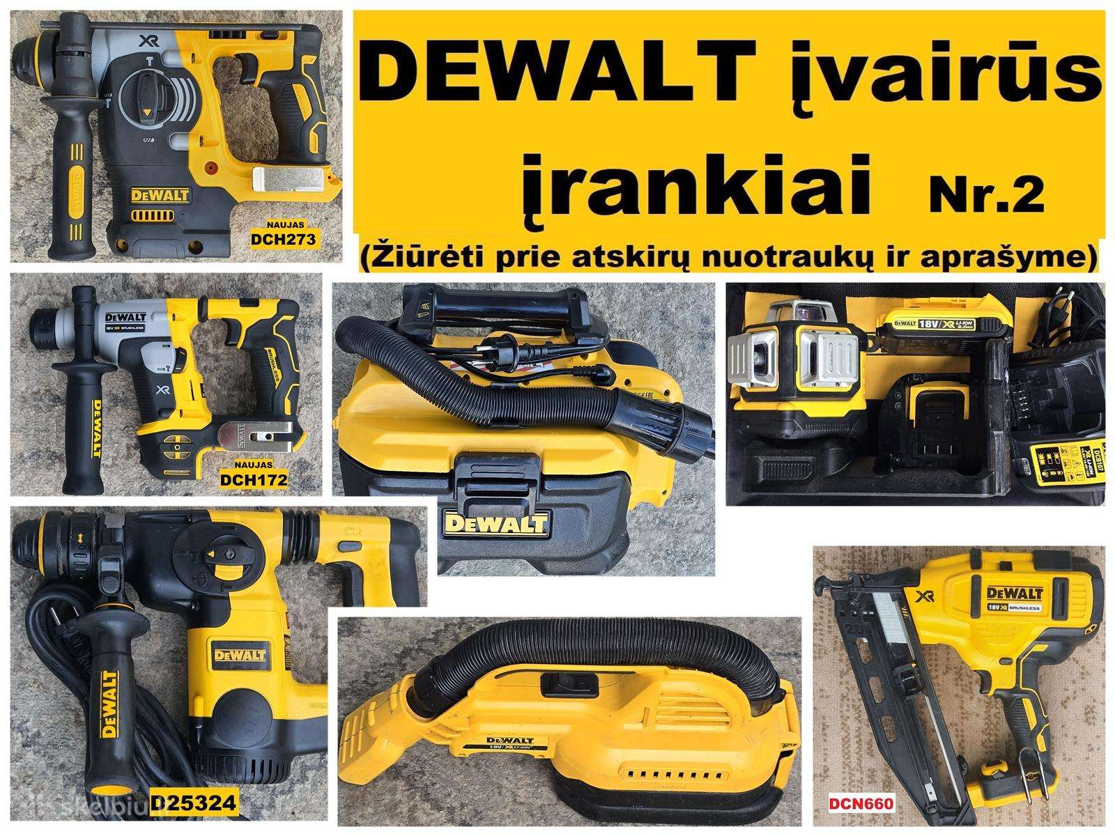 Dewalt įvairūs įrankai 2