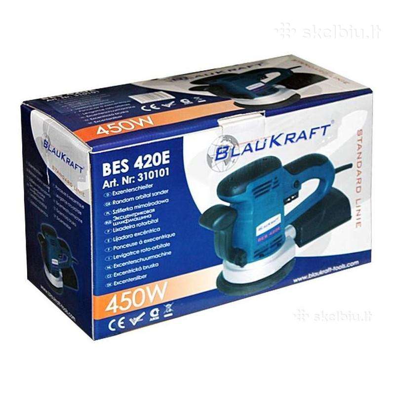 Ekscentrinis šlifuoklis Blaukraft 150mm, 450w,