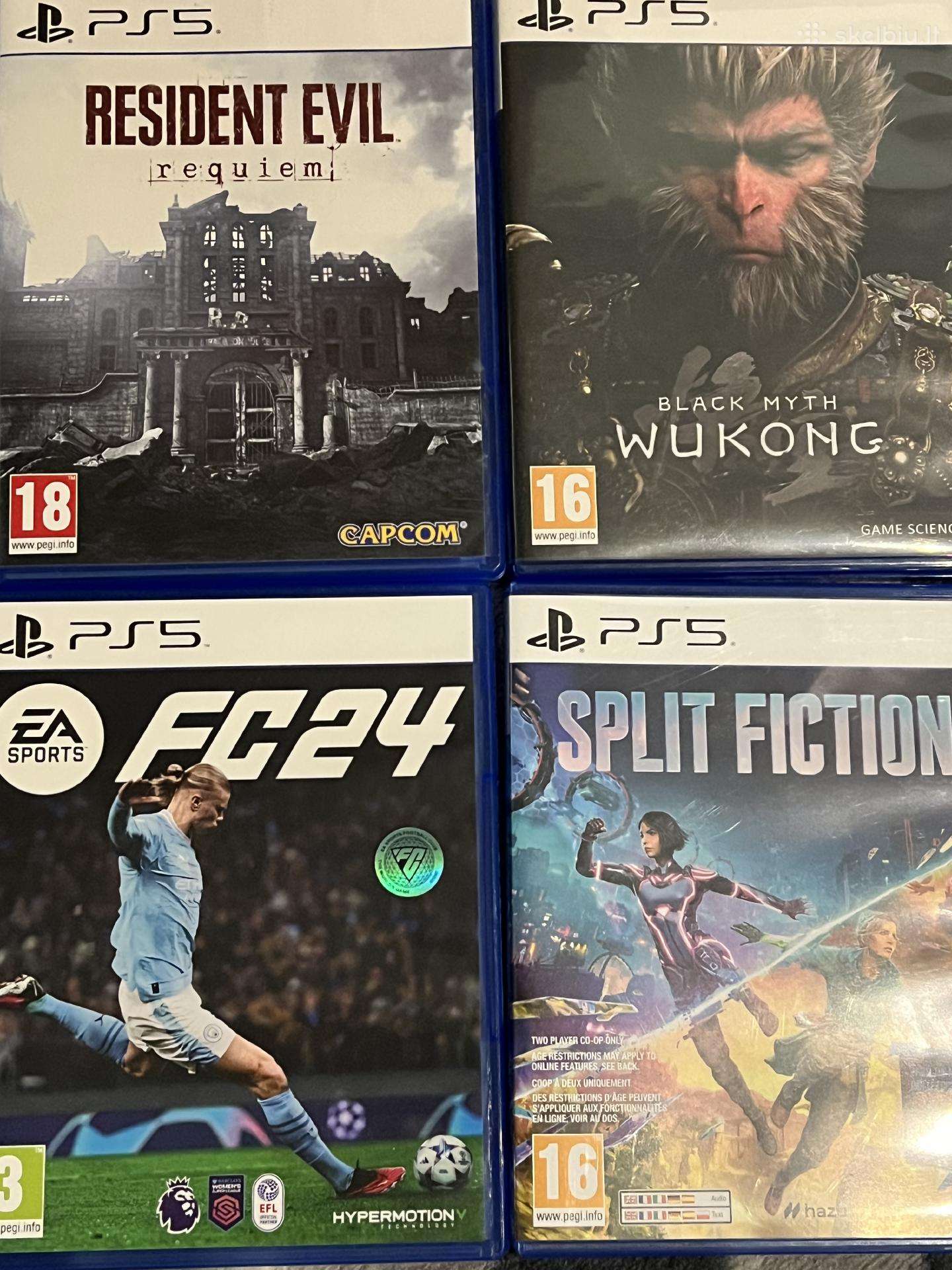 Split fiction,wukong, resident evil requiem.