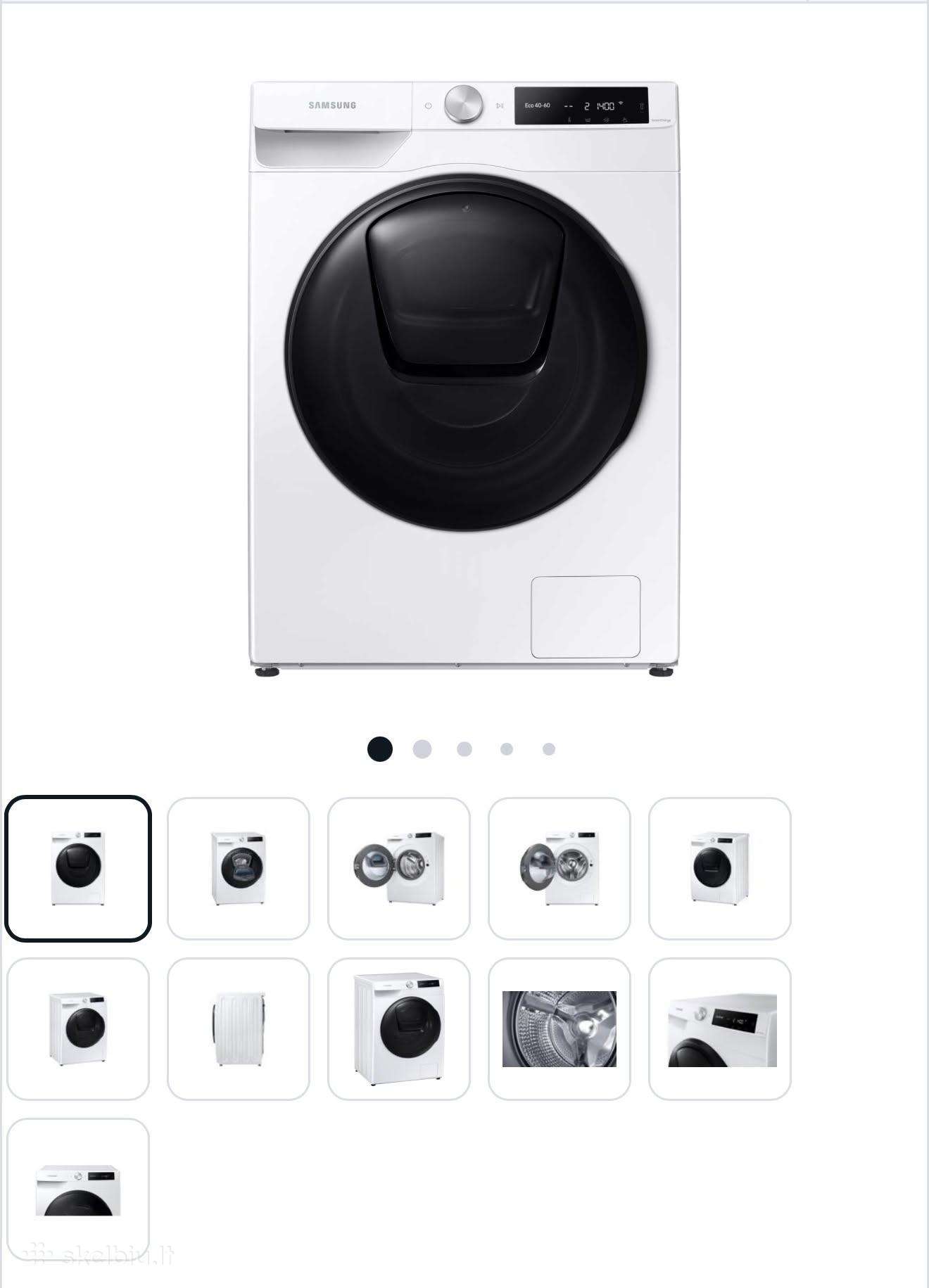 Parduodama Skalbykle- džiovyklė Samsung Wd9