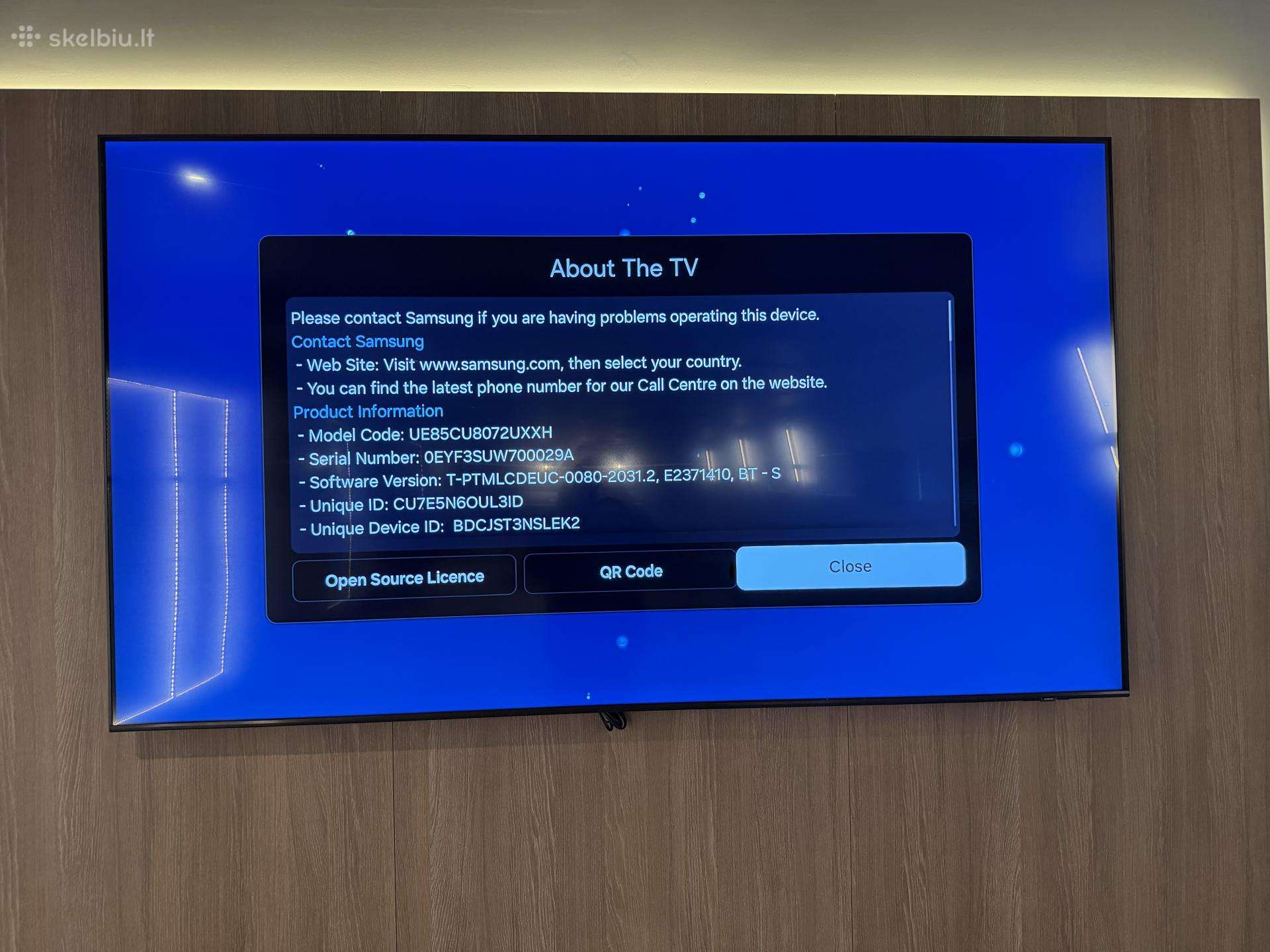 Samsung televizorius