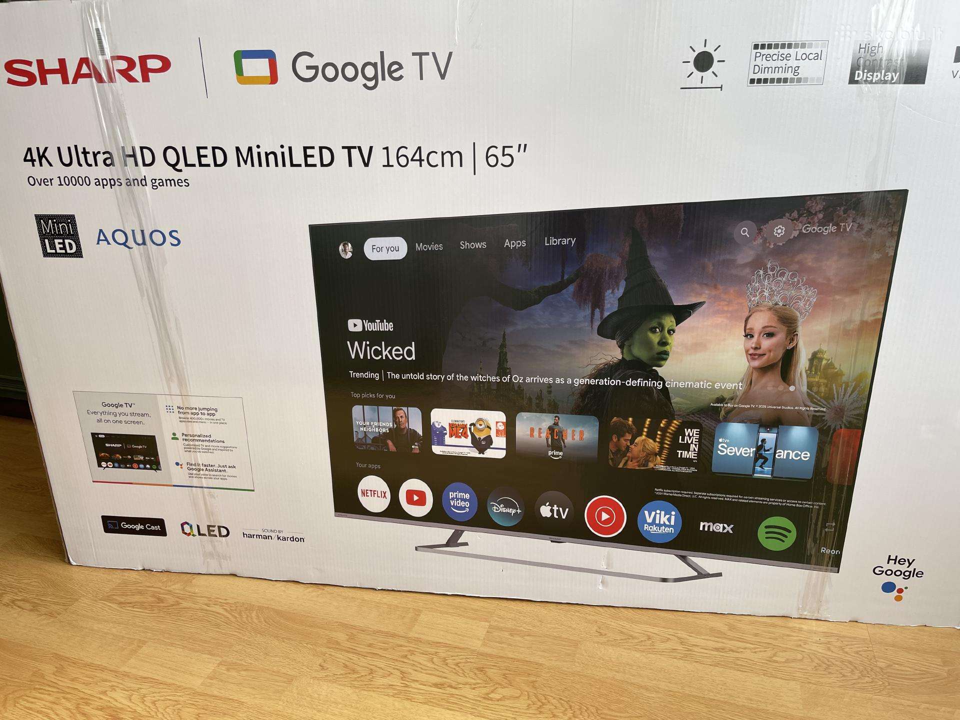 165cm 4k Uhd Qled smart Sharp 65jp7265e